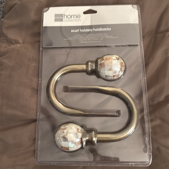 Mother of Pearl Holdback Pair. These were $25 at JCPennys almost 15 years ago. - Picture 2 of 5
